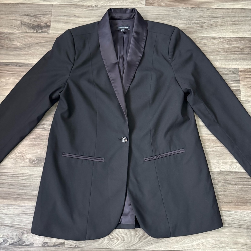Universal Standard Black Wool Blend Classic Blazer Size Extra Small - Picture 2 of 10